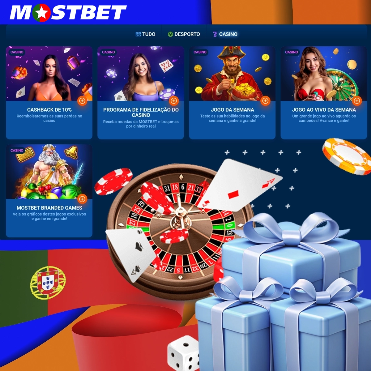 Revisão dos bónus do Mostbet Casino